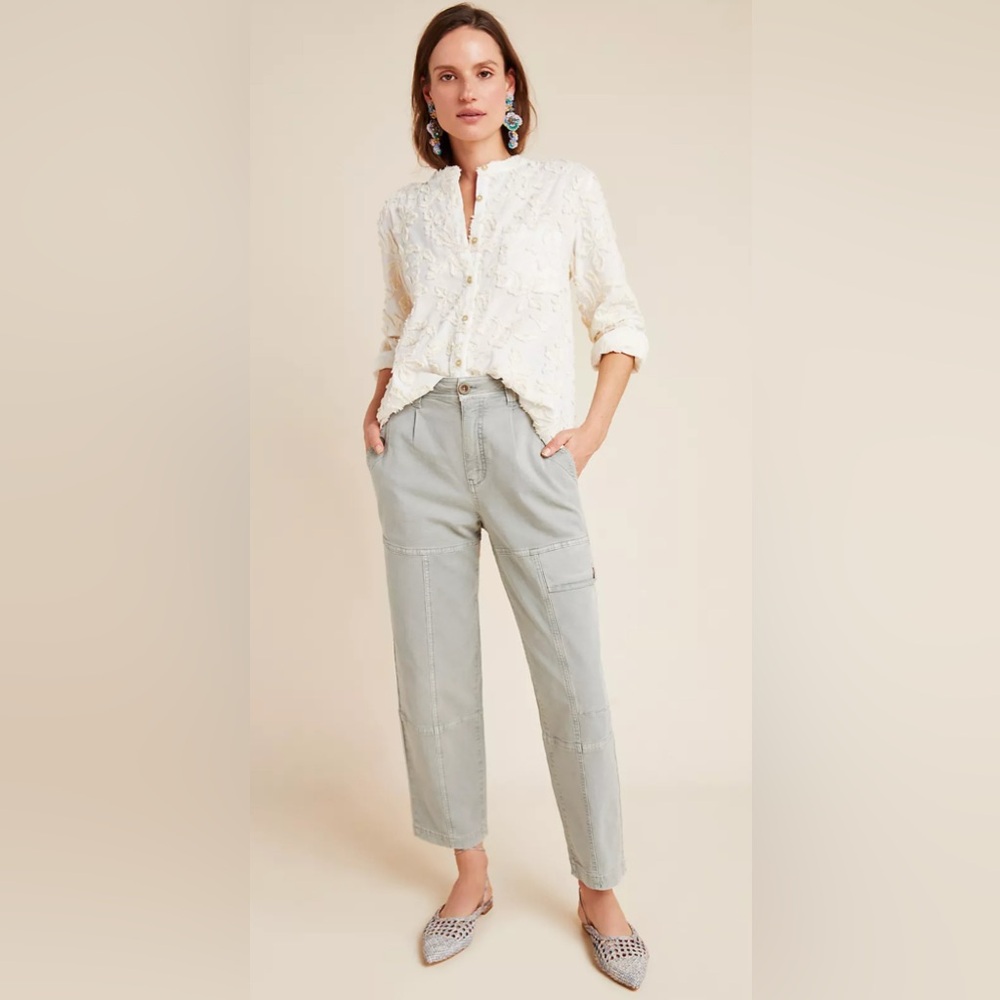 Anthropologie Nell Canvas Utility Pant